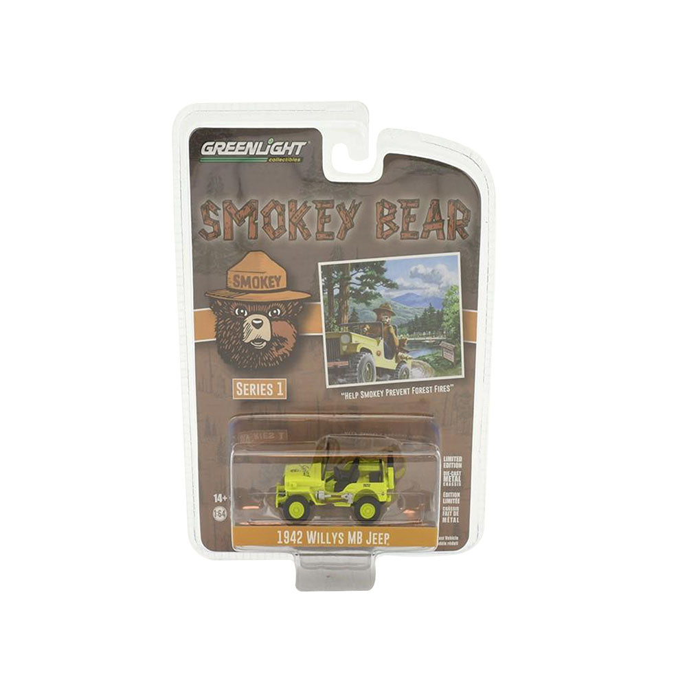 Greenlight Licensed 1:64 Scale Willys MB Jeep 1942 Diecast Model Car