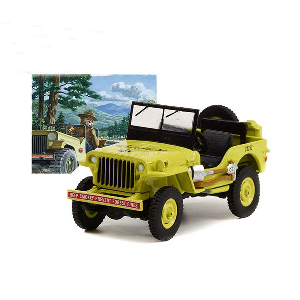 Greenlight Licensed 1:64 Scale Willys MB Jeep 1942 Diecast Model Car