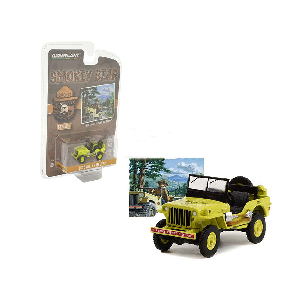 Greenlight Licensed 1:64 Scale Willys MB Jeep 1942 Diecast Model Car