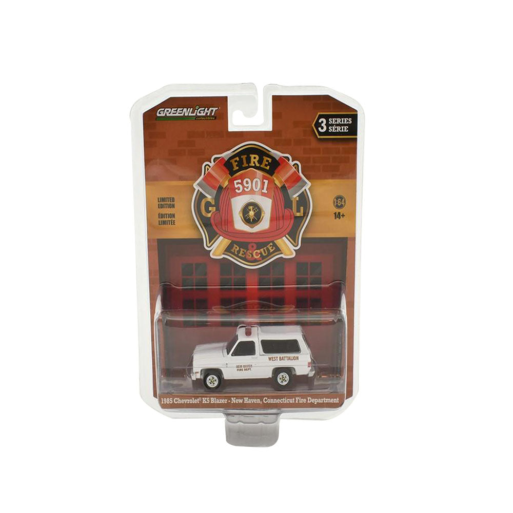 Greenlight Licensed 1:64 Scale Chevrolet K5 Blazer 1985 Diecast Model Car White