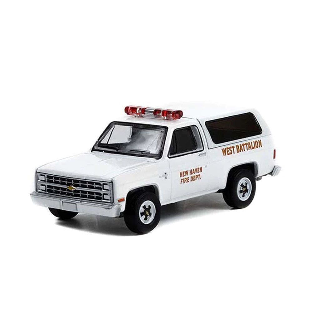 Greenlight Licensed 1:64 Scale Chevrolet K5 Blazer 1985 Diecast Model Car White