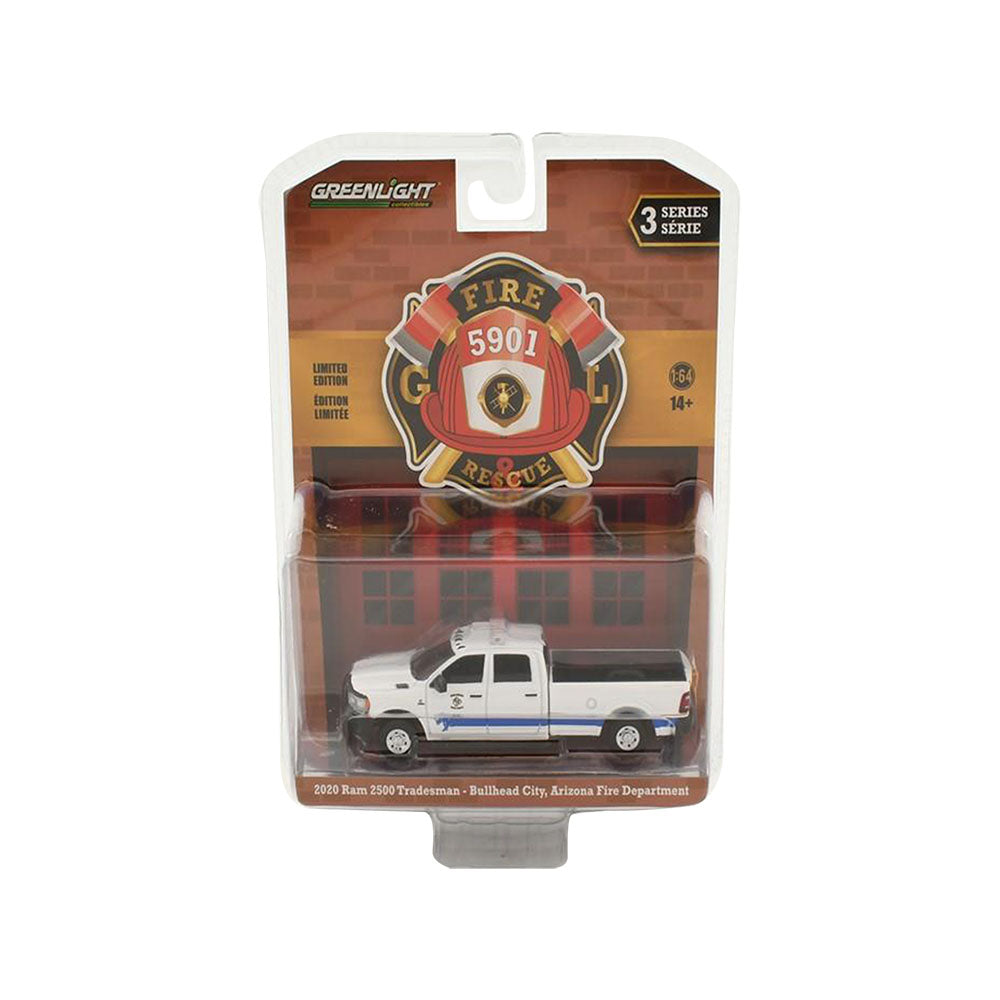 Greenlight Licensed 1:64 Scale Ram 2500 Tradesman Pickup 2020 Diecast Model Car White
