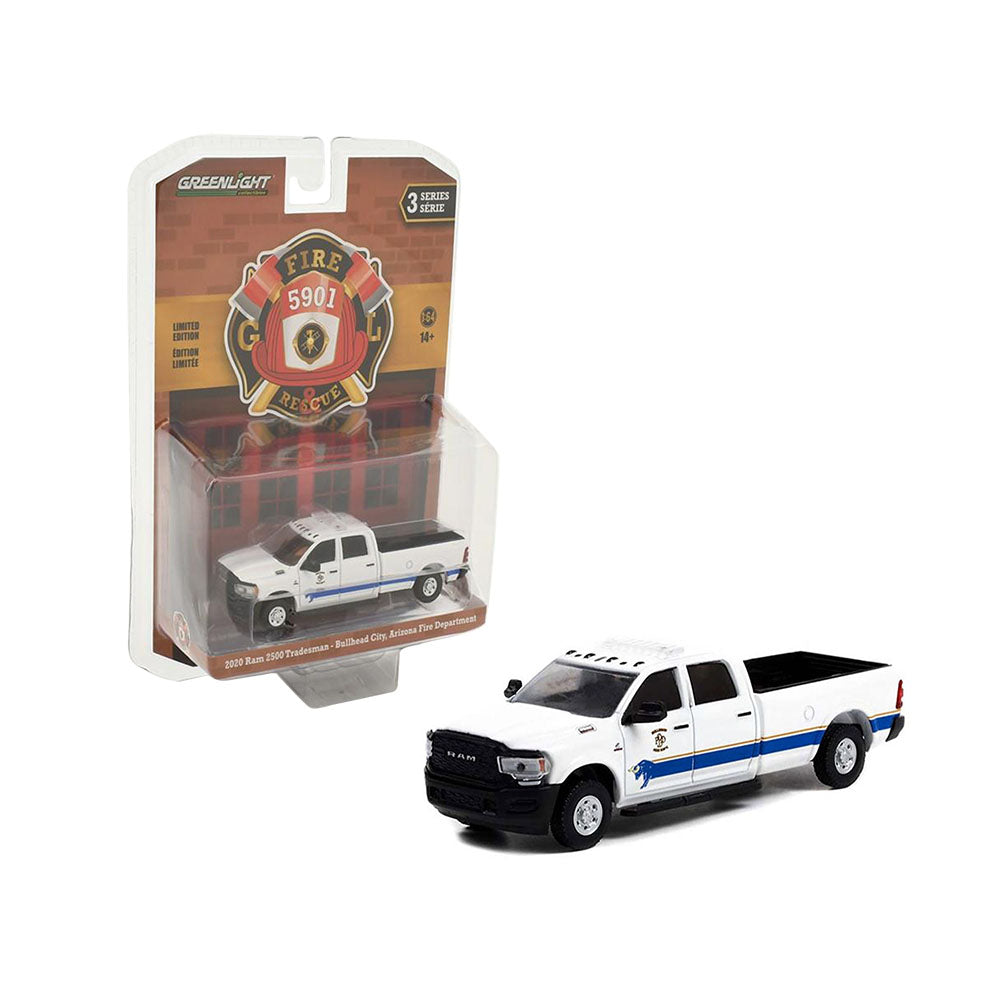 Greenlight Licensed 1:64 Scale Ram 2500 Tradesman Pickup 2020 Diecast Model Car White