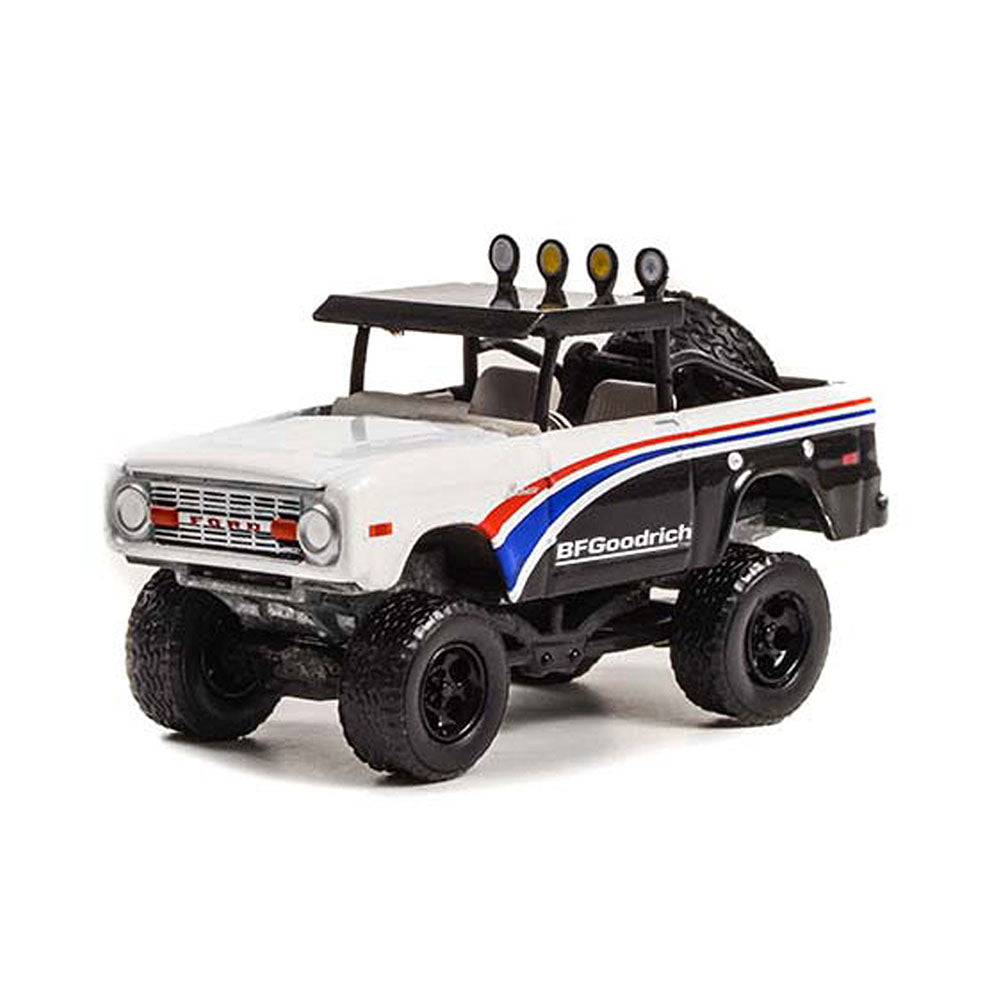 Greenlight Licensed 1:64 Scale Ford Bronco Baja1969 Diecast Model Car White & Black