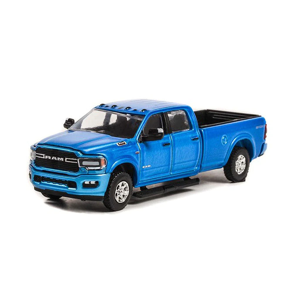 Greenlight Licensed 1:64 Scale Ram 3500 Big Horn Sport 4X4 2021 Diecast Model Car Blue