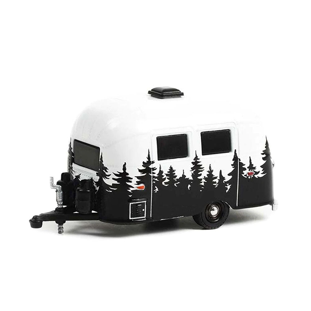 Greenlight Licensed 1:64 Scale Airstream 16' Bambi 1961 Diecast Model Toy White & Black