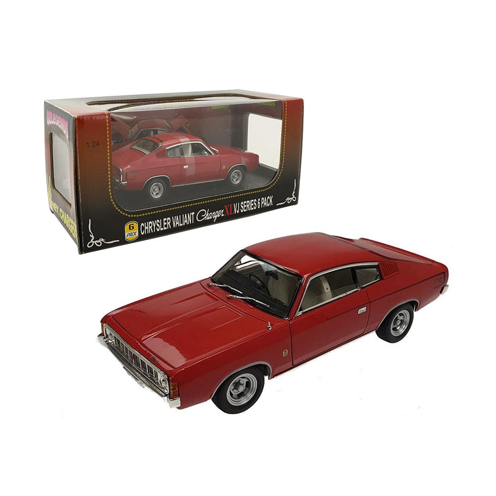 OzLegends 1:24 Scale VJ XL Valiant Charger Vintage Diecast Model Car Red
