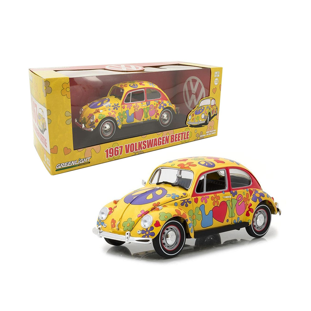 Greenlight Licensed 1:18 Scale Volkswagen Beetle Right Hand Drive 1967 Diecast Model Car