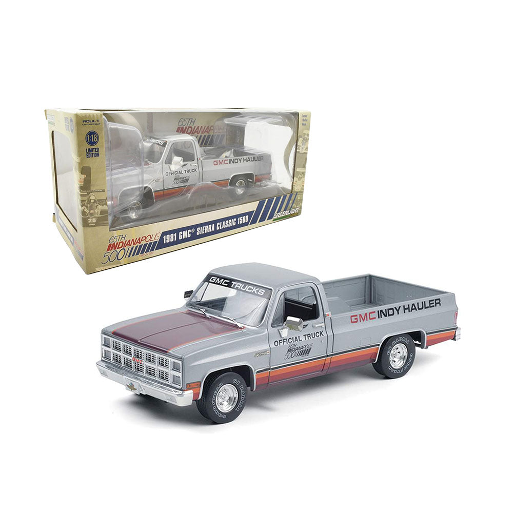 Greenlight Licensed 1:18 Scale GMC Sierra Classic 1500 Pickup 1981 Diecast Model Car Sliver