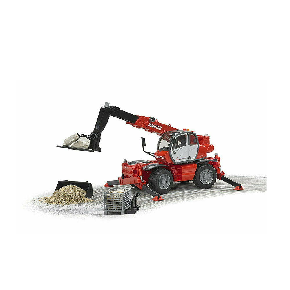 Bruder Licensed 1:16 Scale Manitou Telescopic Forklift MRT 2150 With Accessories