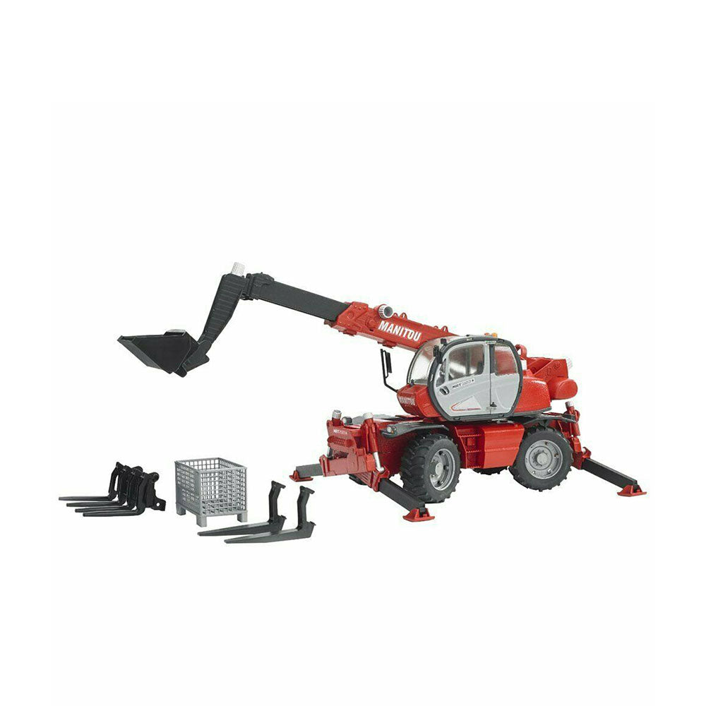 Bruder Licensed 1:16 Scale Manitou Telescopic Forklift MRT 2150 With Accessories