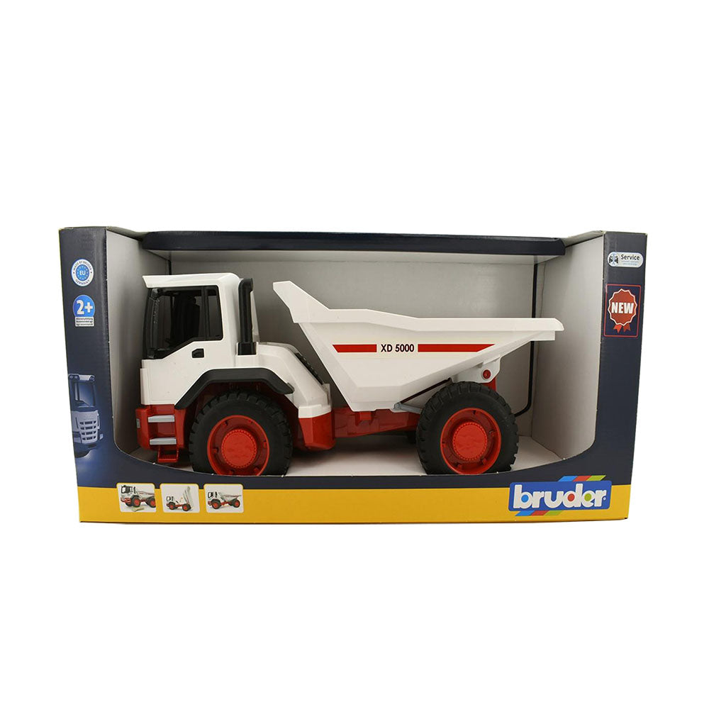 Bruder Licensed 1:16 Scale Dump Truck Model Toy Red & White