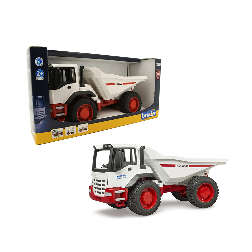 Bruder Licensed 1:16 Scale Dump Truck Model Toy Red & White