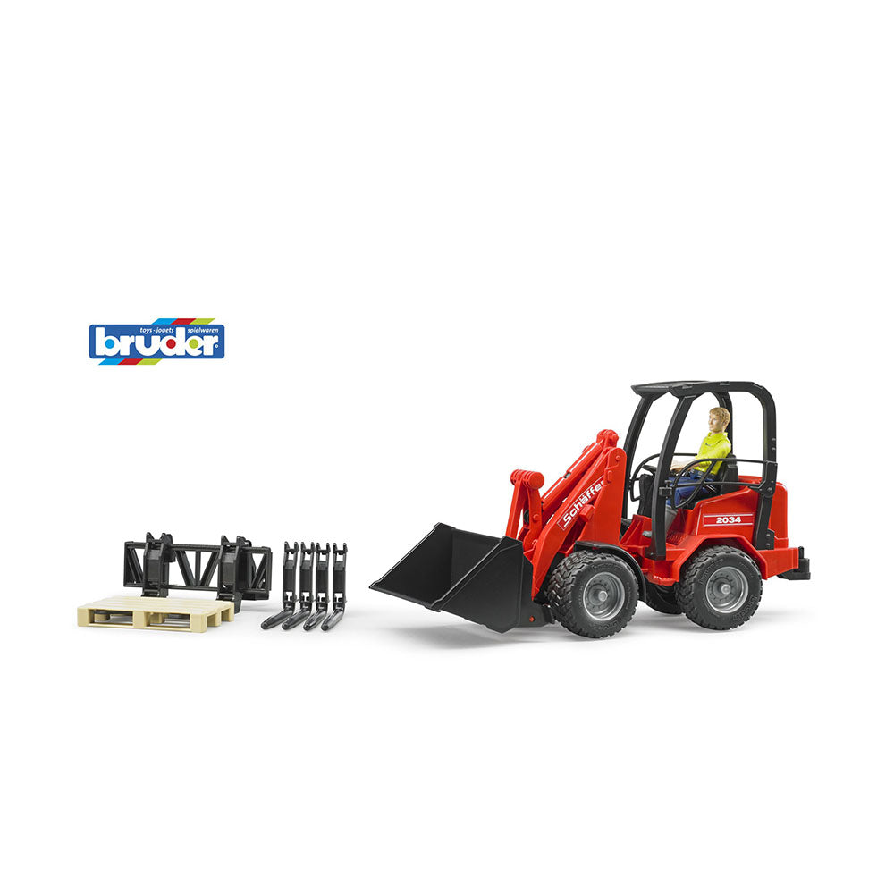 Bruder Licensed 1:16 Scale Shaffer Compact Loader 2034 With Figure & Accessories