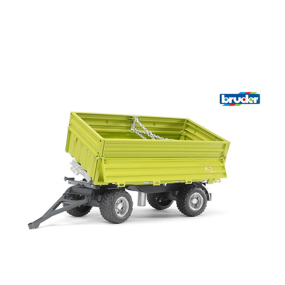 Bruder Licensed 1:16 Scale Fliegl Three Way Tipping Trailer With Removable Top
