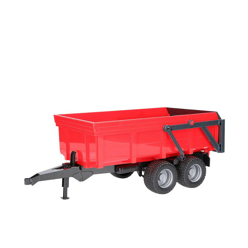 Bruder Licensed Scale 1:16 Tipping Trailer Dual Axle with Auto Tailgate Red