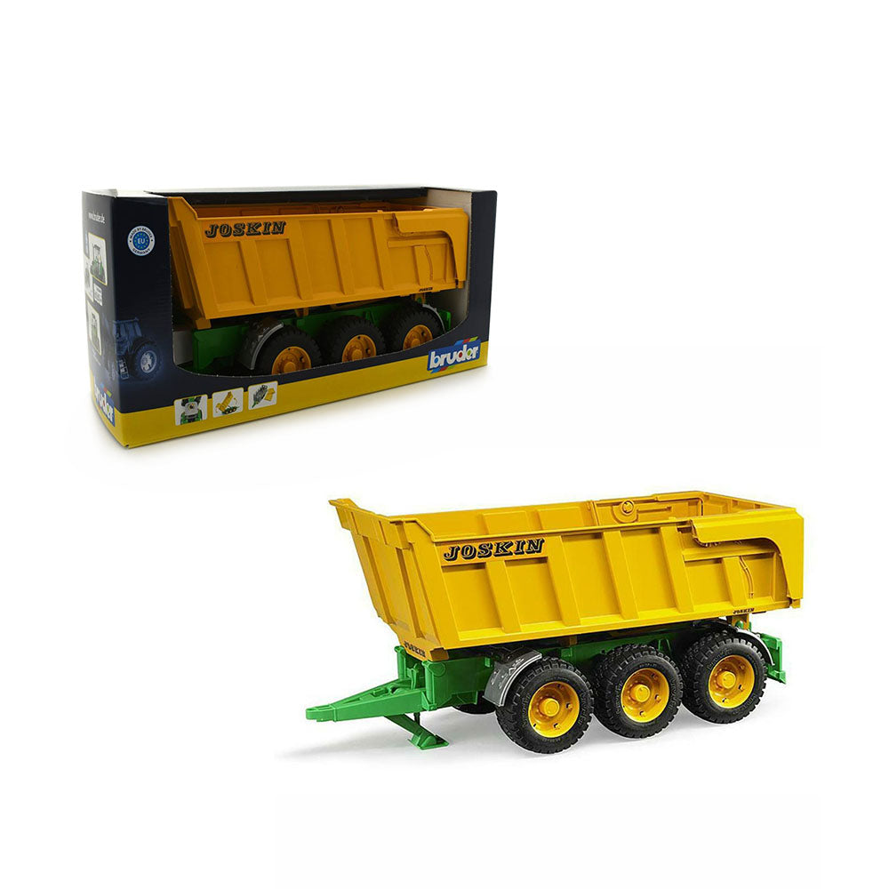 Bruder Licensed 1:16 Scale Joskin Tipping Trailer With 3 Axle Chassis & Openable Tailgate
