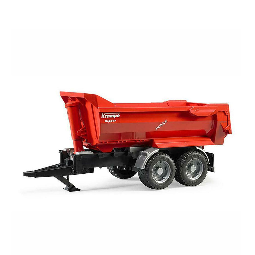 Bruder Licensed 1:16 Scale Krampe Tandem Half Pipe Tipping Trailer