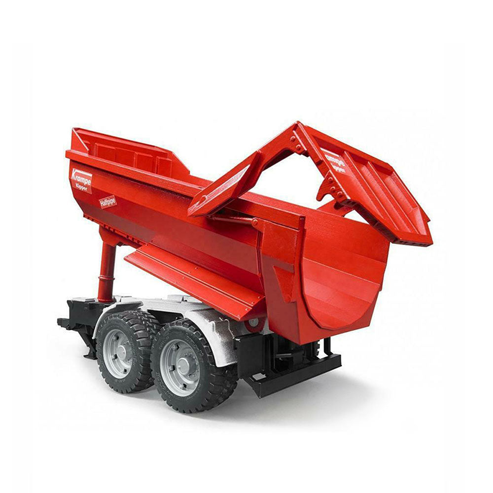Bruder Licensed 1:16 Scale Krampe Tandem Half Pipe Tipping Trailer