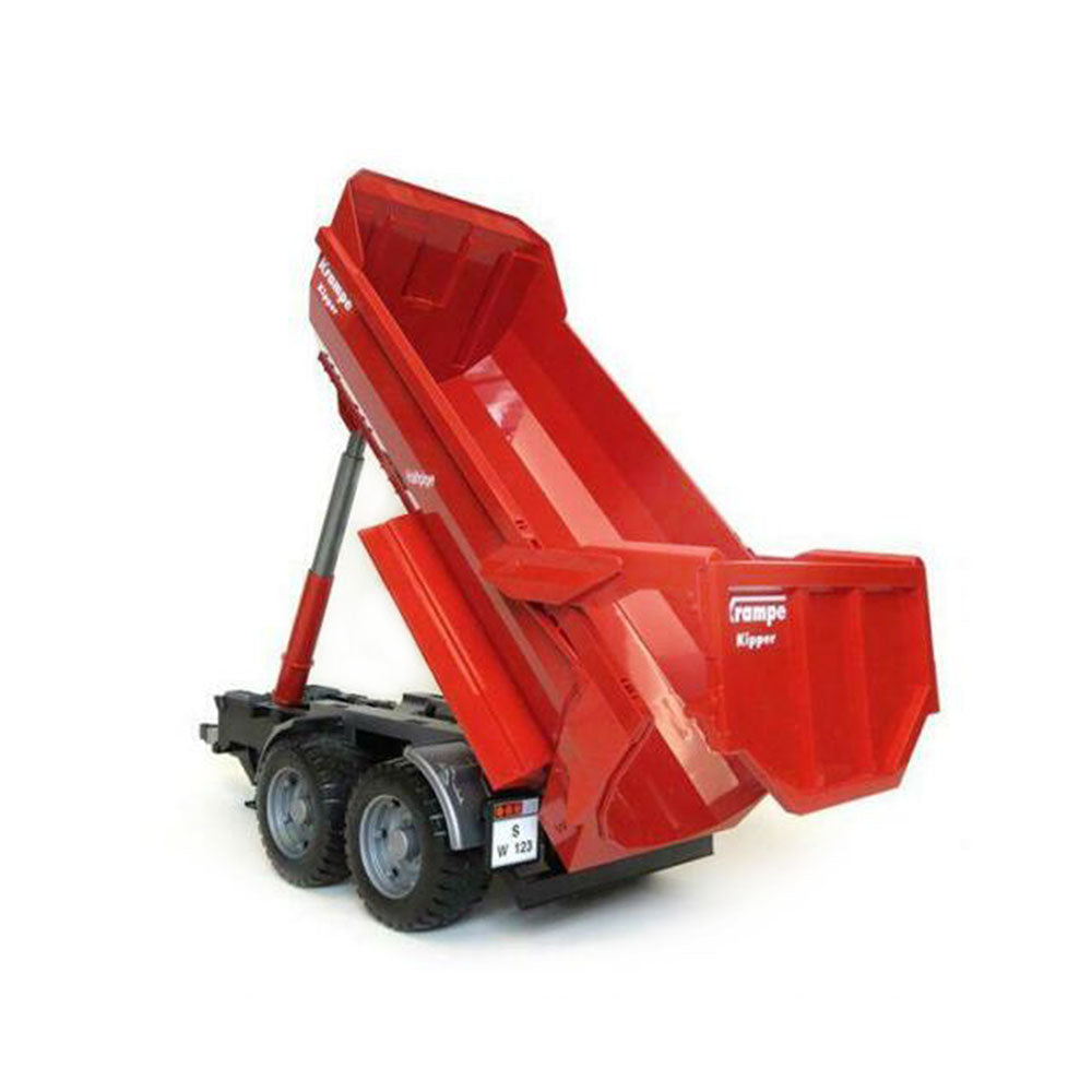 Bruder Licensed 1:16 Scale Krampe Tandem Half Pipe Tipping Trailer