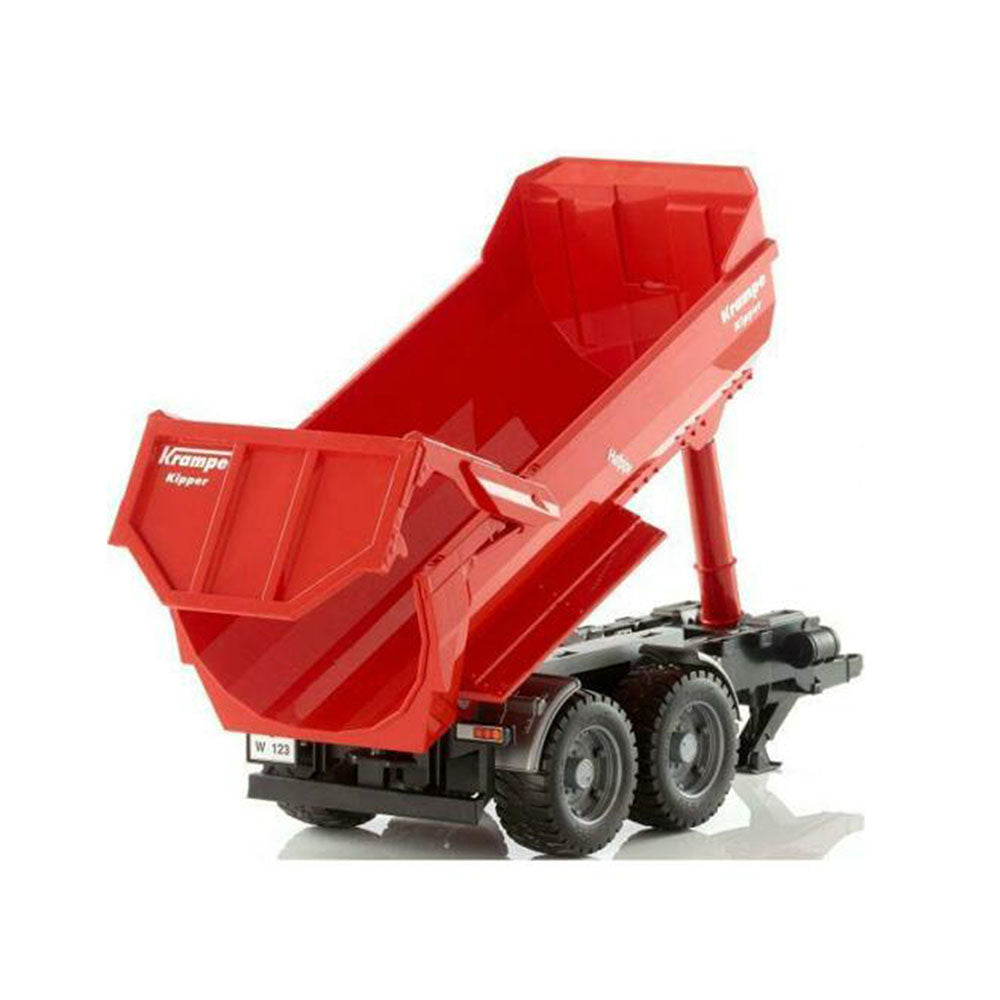 Bruder Licensed 1:16 Scale Krampe Tandem Half Pipe Tipping Trailer