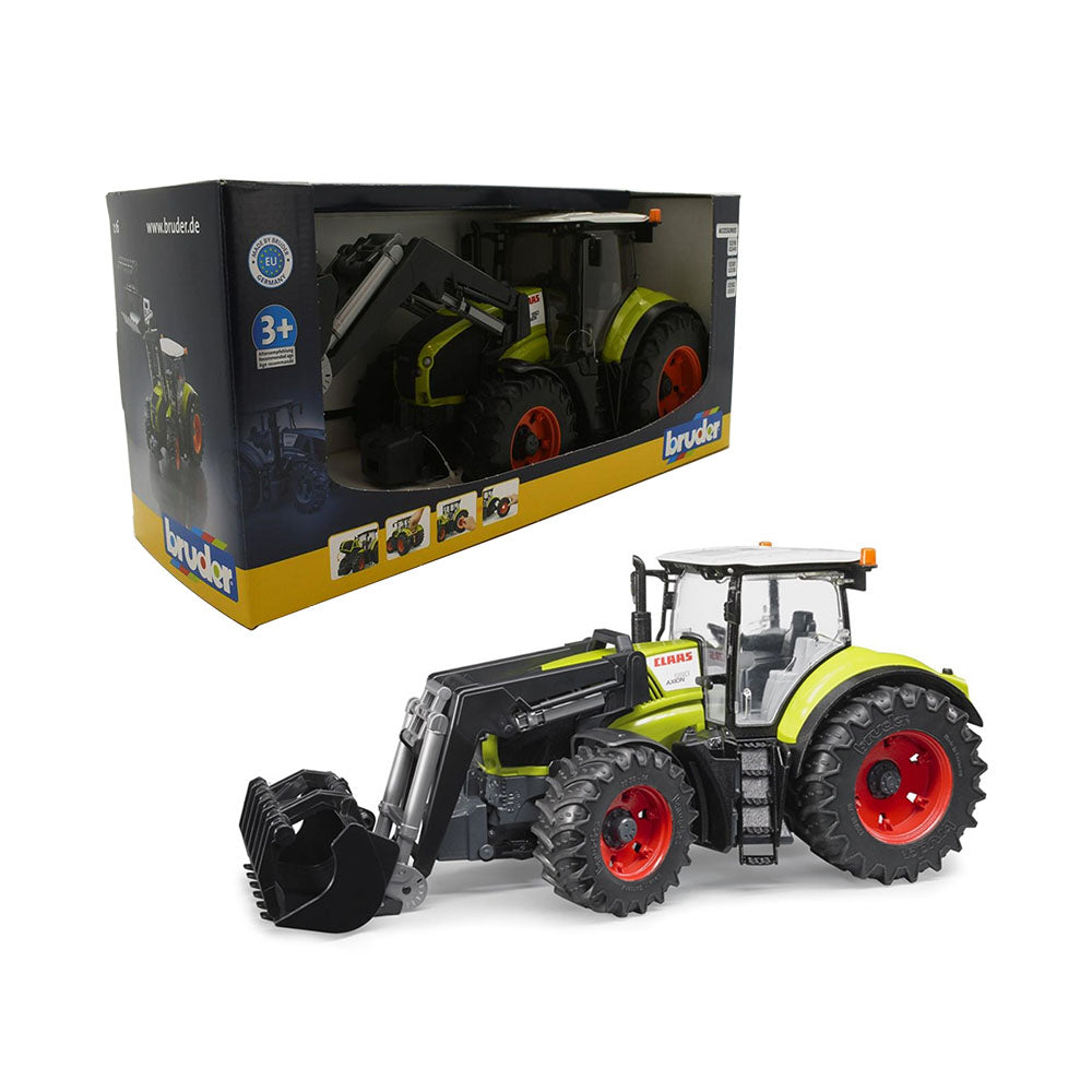 Bruder Licensed 1:16 Scale Claas Axion 950 With Frontloader Model Car