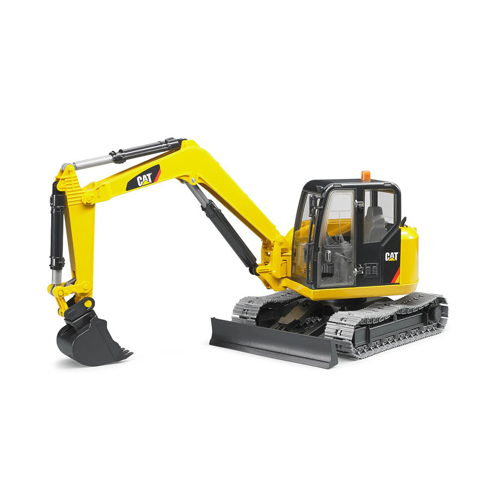 Bruder Licensed 1:16 Scale Caterpillar Mini Excavator With Genuine Chain Links Tracked Chassis