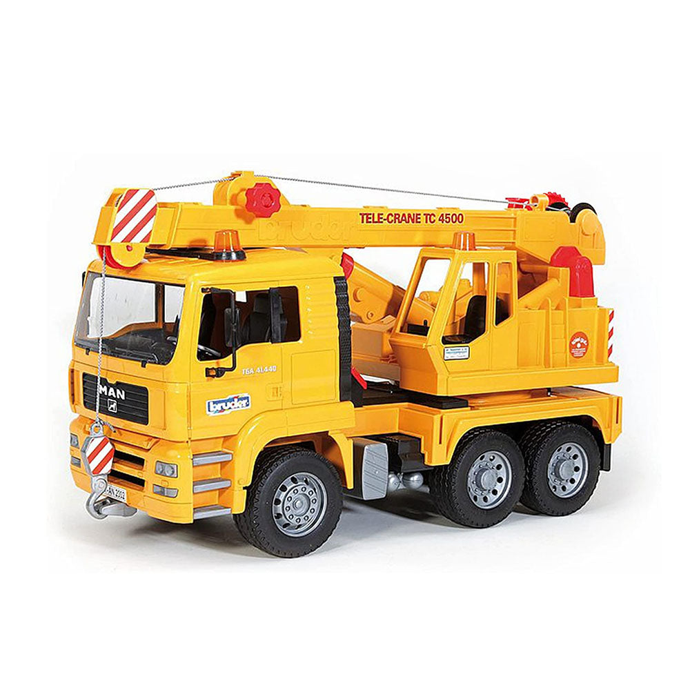 Bruder Licensed 1:16 Scale Man Tga Crane Truck Model Toy Yellow & Red