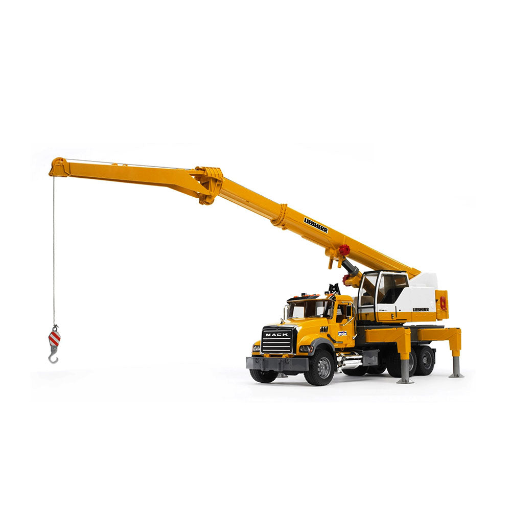 Bruder Licensed 1:16 Scale Mack Granite Liebherr Crane Truck Model Toy