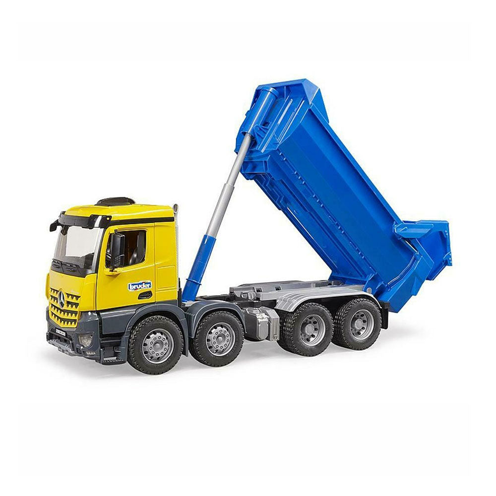 Bruder Licensed 1:16 Scale MB Arocs Half Pipe Dump Truck Model Toy With Opening Rear Door
