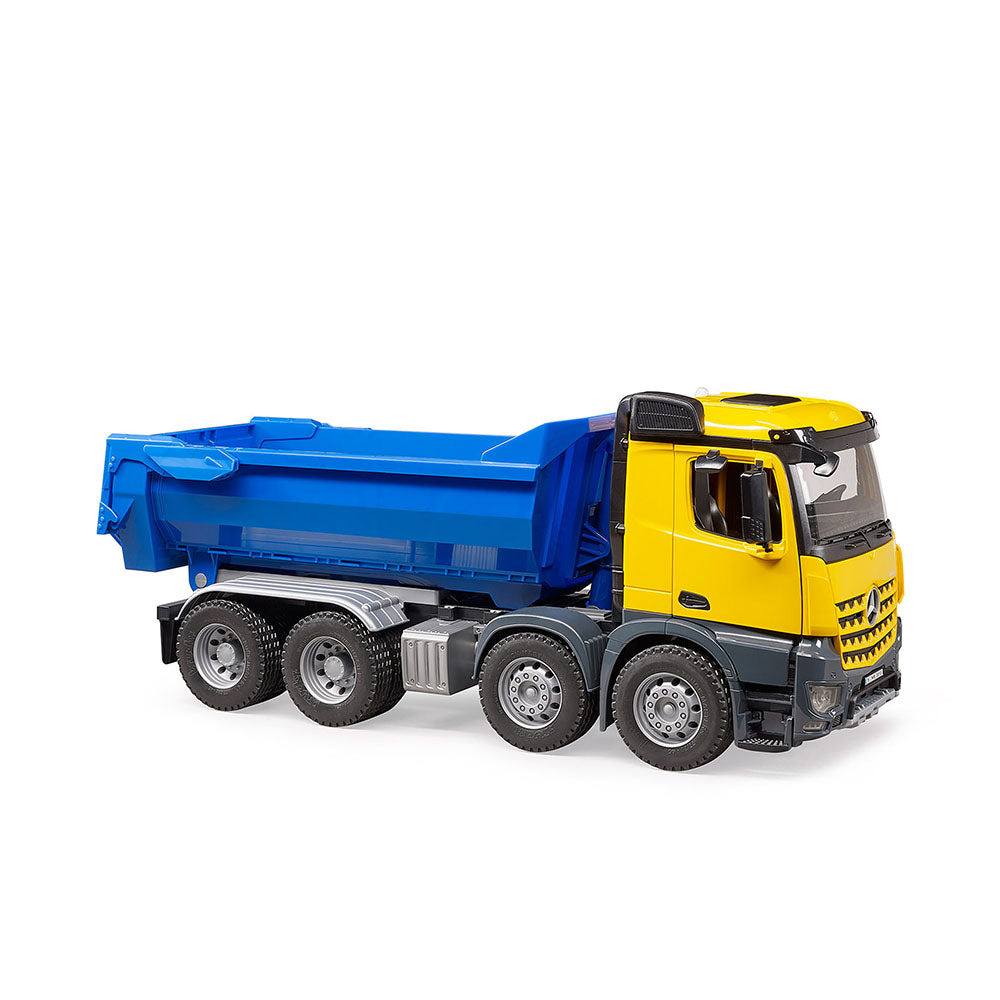 Bruder Licensed 1:16 Scale MB Arocs Half Pipe Dump Truck Model Toy With Opening Rear Door