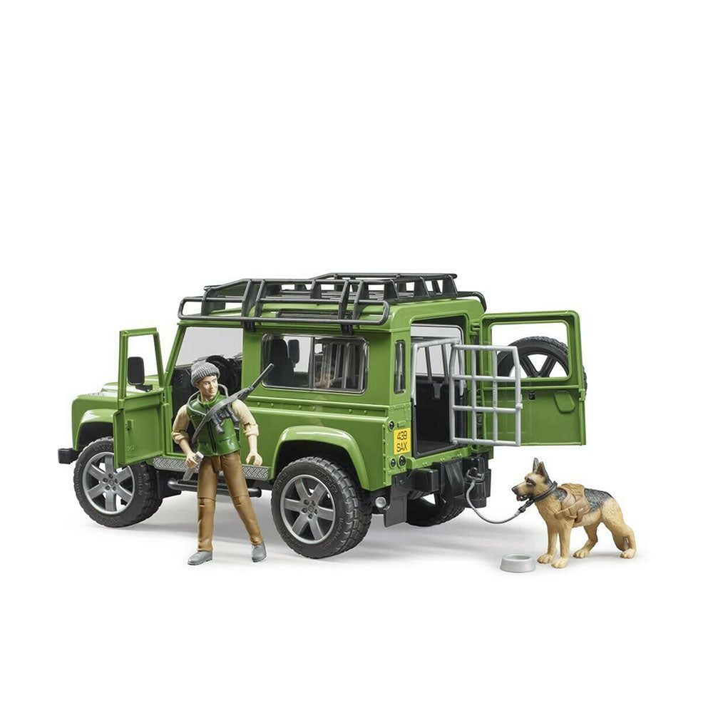 Bruder Licensed Bruder Licensed 1:16 Scale Land Rover Defender Station Wagon With Forester + Dog