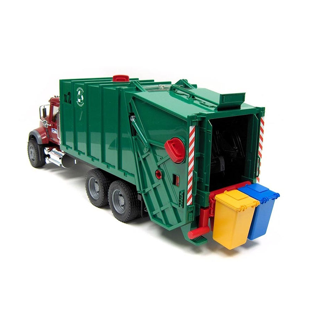 Bruder Licensed 1:16 Scale Mack Granite Garbage Truck Rear Loading Model Toy
