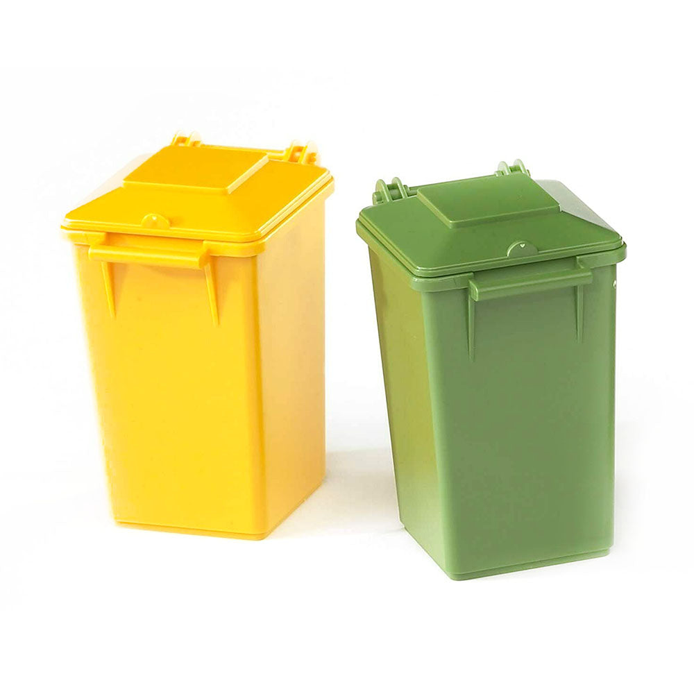 Bruder Licensed 1:16 Scale Accessories Garbage Can Set Toy Model With Lids 3 Small And 1 Large