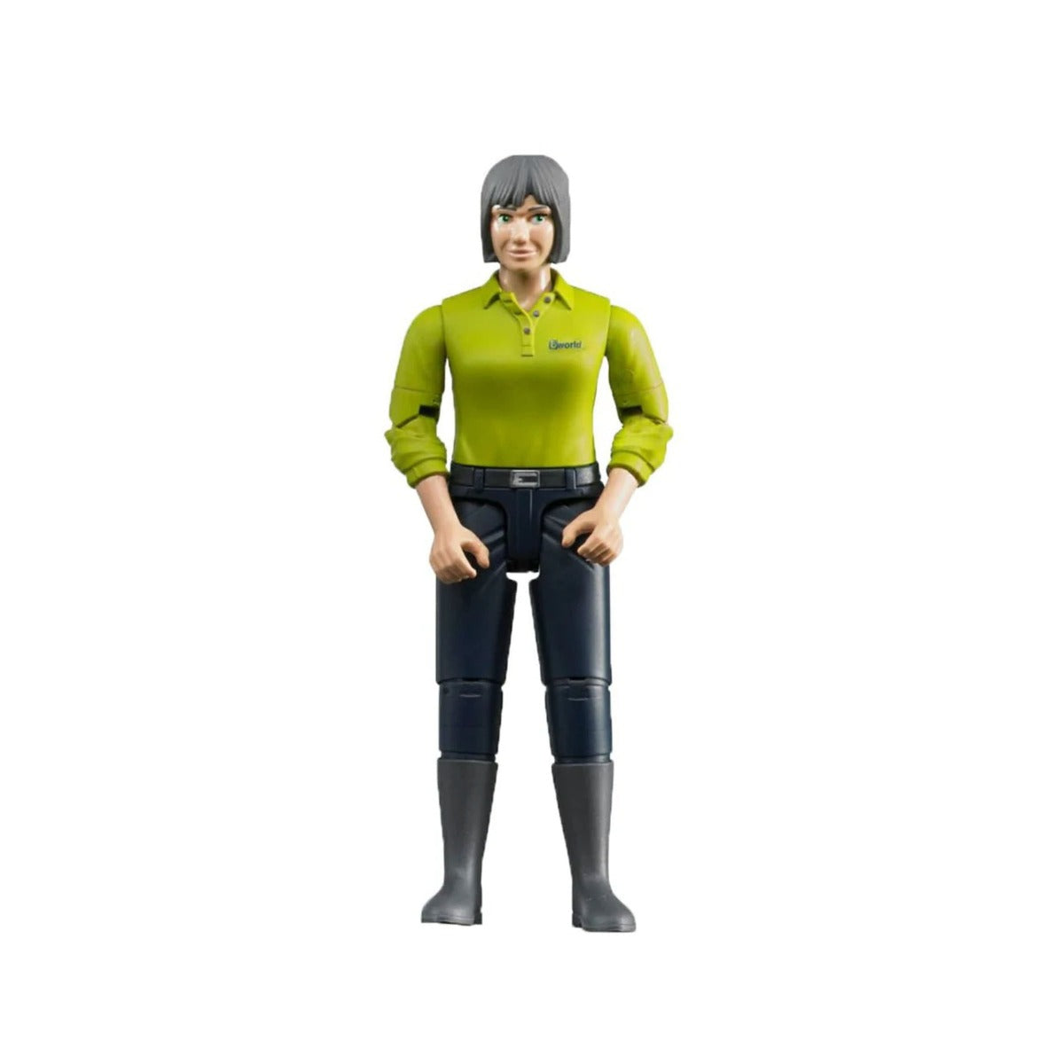Bruder Licensed 1:16 Scale Woman With Light Skin In Dark Blue Jeans Action Toy Figure