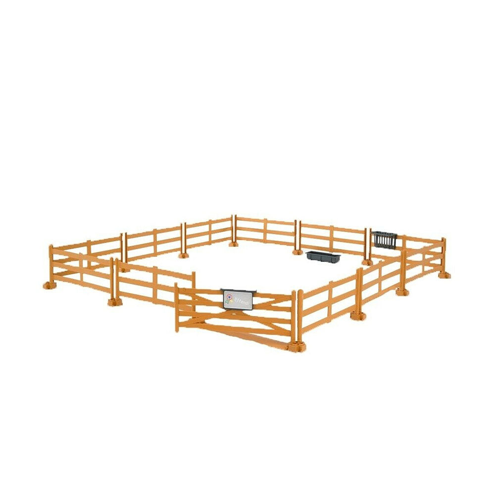 Bruder Licensed 1:16 Scale Pasture Fence - Brown Post & Rail Model