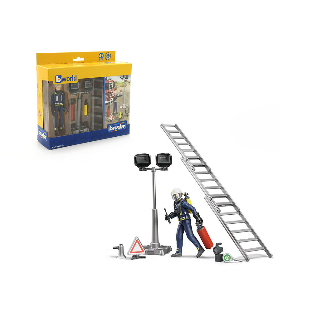 Bruder Licensed 1:16 Scale Fire Brigade Figure Model Set Baby Kids Toys