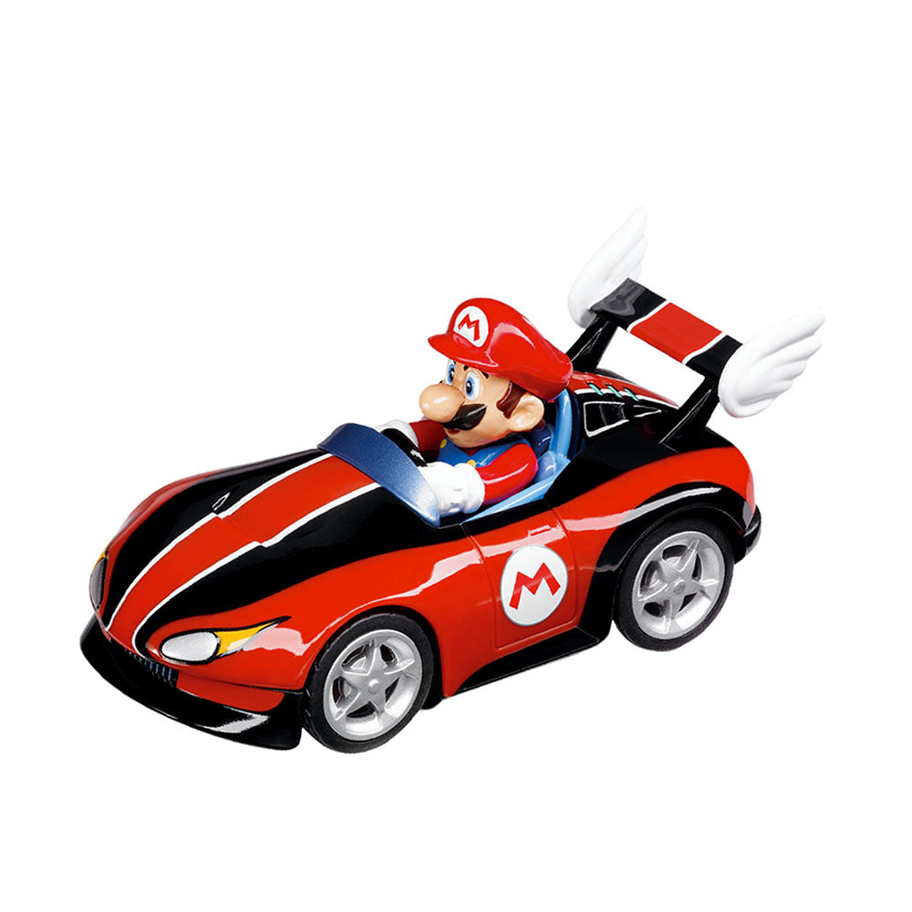 Carrera Licensed 1:43 Scale P&S Mario Kart Triple Pack Mario Wwings & Mach 8 Model Toy