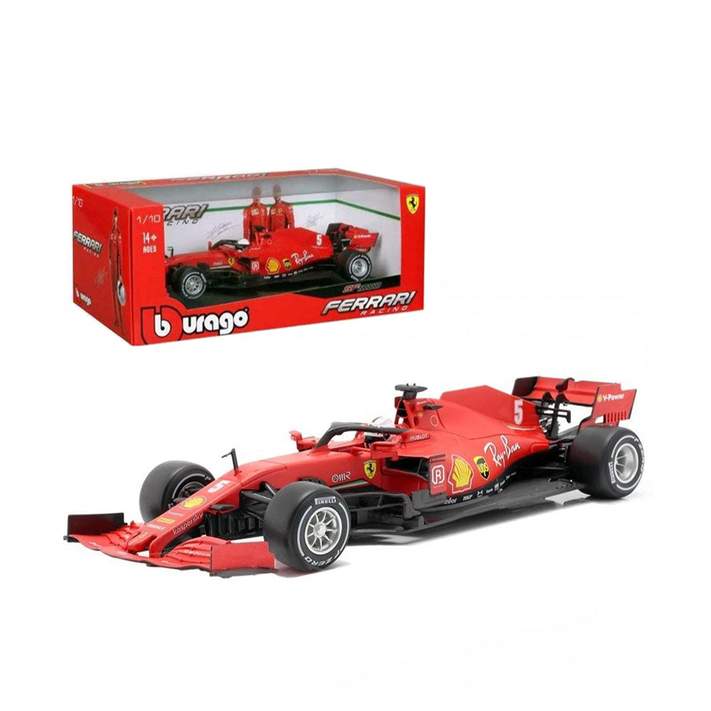 Bburago Licensed 1:18 Scale Ferrari Racing Car SF1000 Tuscan GP 1000th Race Vettel #5