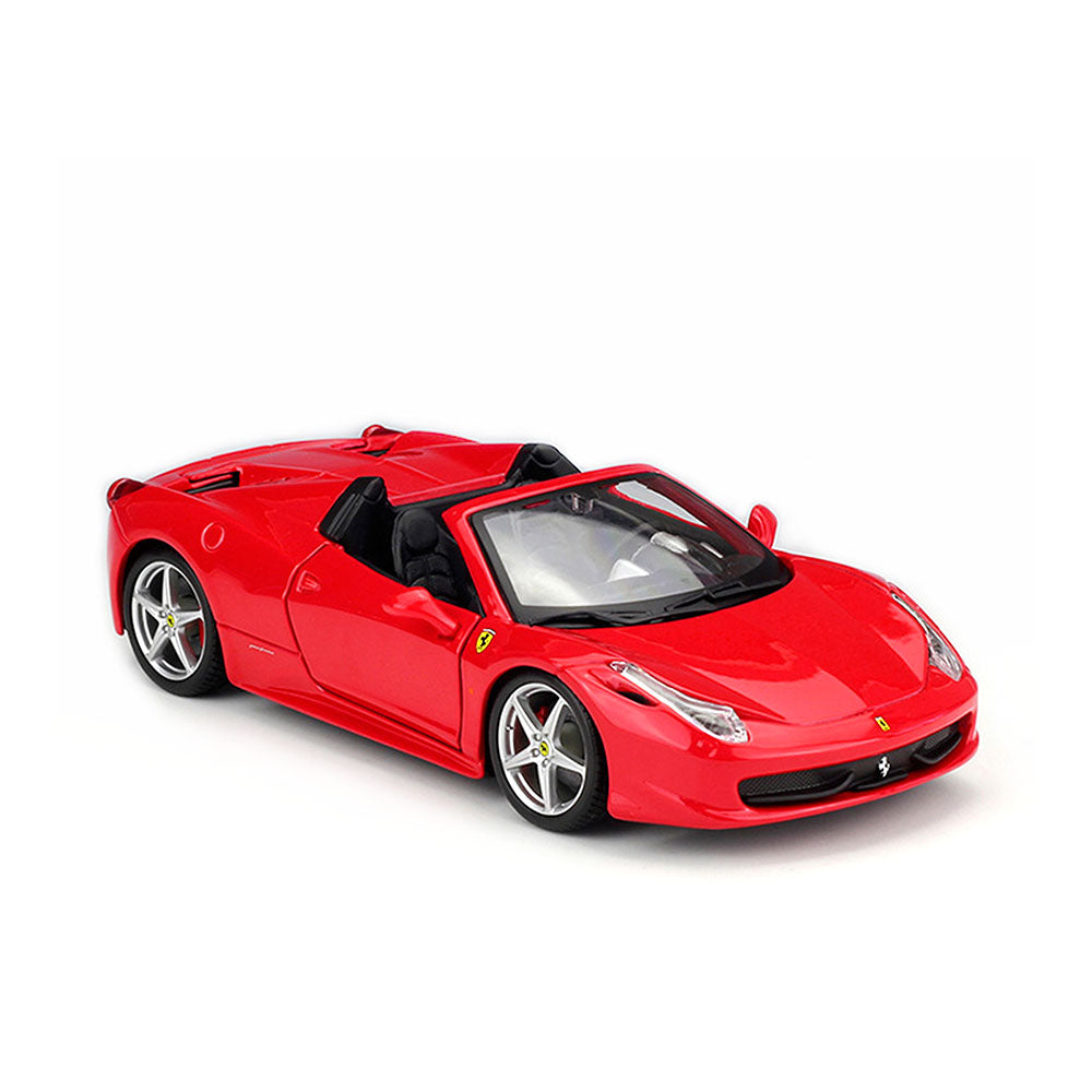 Bburago Licensed 1:24 Scale Ferrari R&P 458 Spider Red Diecast Model Car