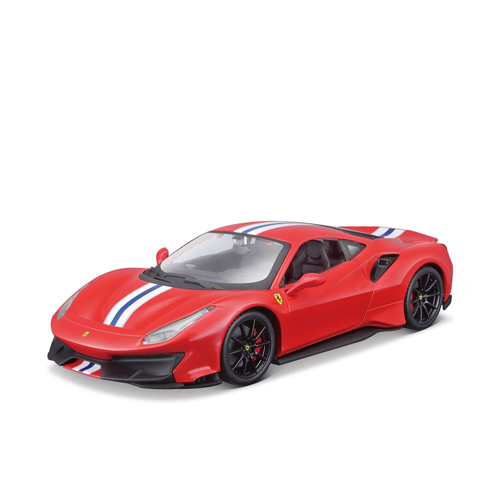 Bburago Licensed 1:24 Scale Ferrari R&P 488 Pista Racing Red Diecast Model Car