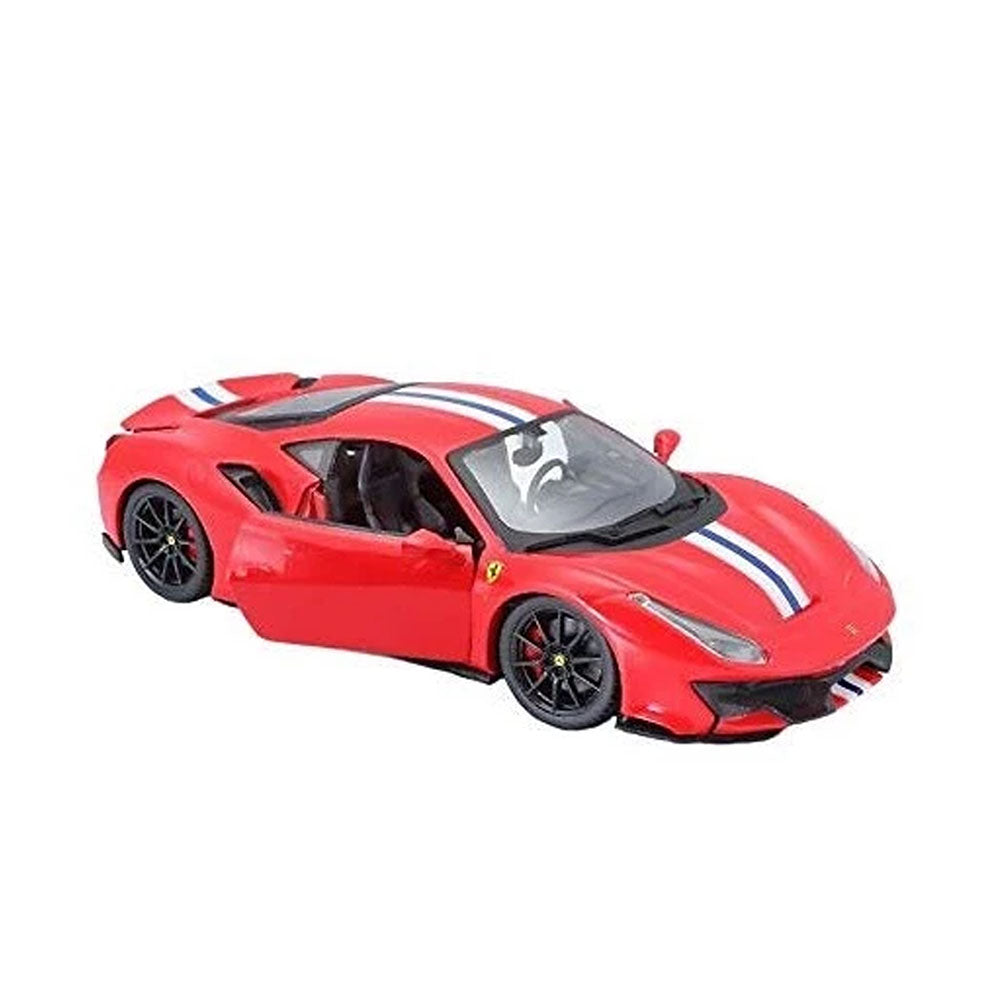 Bburago Licensed 1:24 Scale Ferrari R&P 488 Pista Racing Red Diecast Model Car