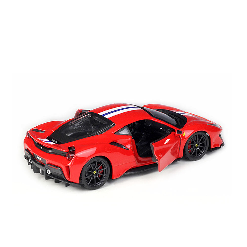 Bburago Licensed 1:24 Scale Ferrari R&P 488 Pista Racing Red Diecast Model Car