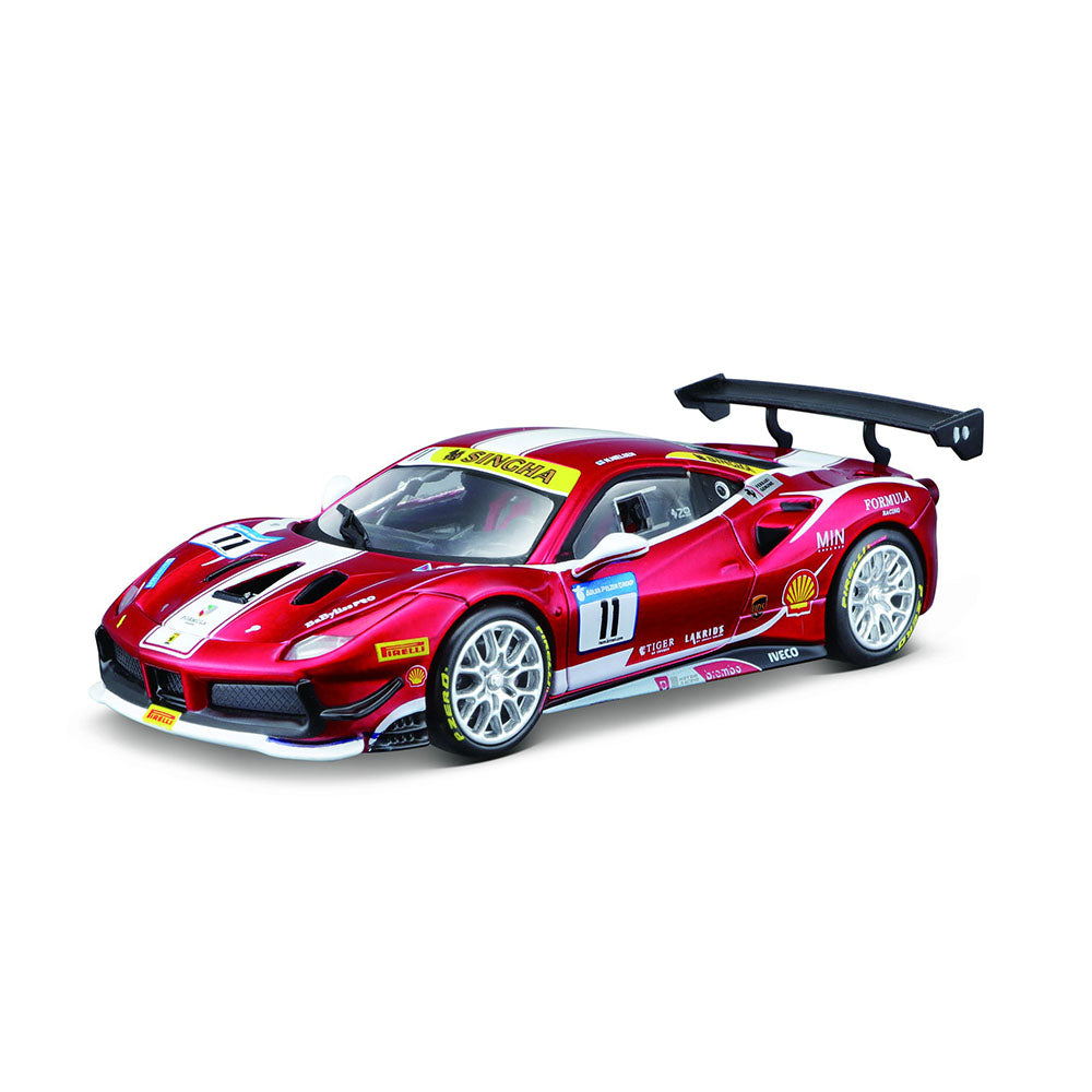 Bburago Licensed 1:24 Scale Ferrari Racing - 488 Challenge #11 Diecast Replica Model