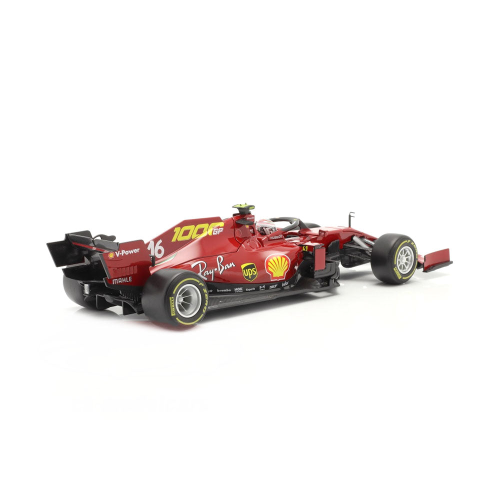 Bburago Licensed 1:43 Scale Ferrari Racing SF1000 With Driver Tuscan GP 1000th Race Leclerc