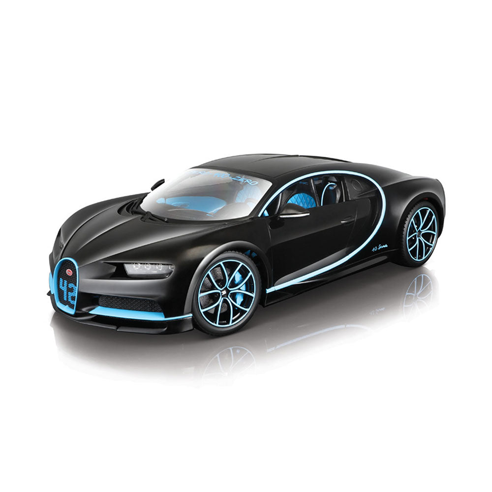 Bburago Licensed 1:18 Scale Bugatti Divo Metallic 2018 Diecast Model Car Black Blue
