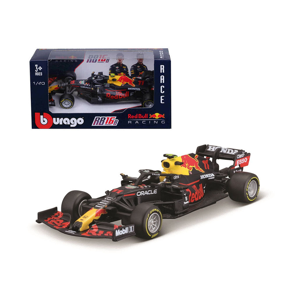 Bburago Licensed 1:43 Scale Red Bull Racing F-1 RB16B Perez 2021 Diecast Model Toy