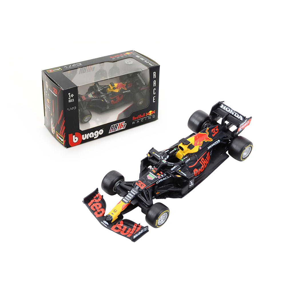Bburago Licensed 1:43 Scale #33 2021 Red Bull Racing F-1 RB16B Verstappen Model