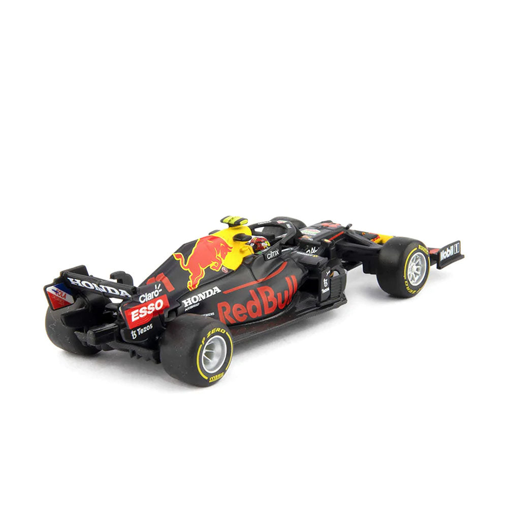 Bburago Licensed 1:43 Scale #11 2021 Red Bull Racing F-1 RB16B With Driver Perez Model