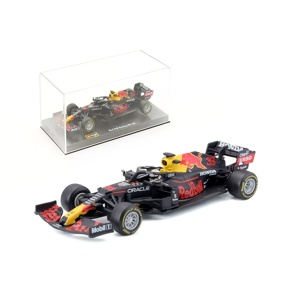 Bburago Licensed 1:43 Scale #33 2021 Red Bull Racing F-1 RB16B With Driver Verstappen Model